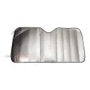 Osłona przeciwsłoneczna na przednią szybę samochodu 150 x 80 cm Składana folia aluminiowa Srebrna Ochrona wnętrza pojazdu przed słońcem UV i szronem 1