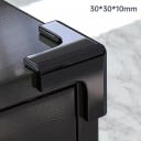 Osłony narożników meblowych w kształcie litery T, transparentne, wykonane z miękkiego PVC 33 x 33 x 14 mm, zestaw 4 sztuk, zapewniające 4