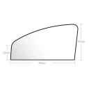 Osłony przeciwsłoneczne samochodowe magnetyczne 80x50x20 cm 1 para nieprzezroczystych dwustronnych zasłon z magnesami letnia ochrona przeciwsłoneczna na przednią szybę samochodu 2