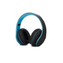 Összecsukható Bluetooth fejhallgató Micro SD kártyahellyel Mikrofon 10 órás akkumulátor-üzemidő 3,5 mm-es jack Frekvencia 22 Hz-től 22 3