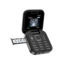 Összecsukható mini telefon SERVO i16 Pro 2G Flip 2SIM 1.77" TFT LED zseblámpa C típusú FM rádió 3.5mm jack microSD 1000 mAh Bluetooth 8