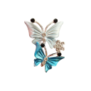 Osvěžovač vzduchu do auta klip na ventilaci dvojitý motýl aromaterapie dekorace 5 × 3,5 cm kovový držák interiér auta 2