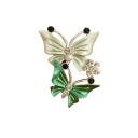 Osvěžovač vzduchu do auta klip na ventilaci dvojitý motýl aromaterapie dekorace 5 × 3,5 cm kovový držák interiér auta 3