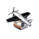 Osvěžovač vzduchu do auta model letadla dekorace vůně do auta 11 × 5,2 cm kovový vzhled doplněk interiéru vozu 2