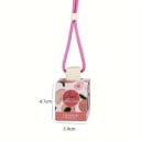 Osviežovač vzduchu do auta závesný aromaterapeutický s esenciálnymi olejmi 8 ml mini fľaštička 4,7 × 3,9 cm pre interiér vozidla 6