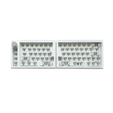 Osztott mechanikus gamer billentyűzet GMK70 RGB BT ergonomikus QMK VIA támogatás hot swappable akkumulátor 300mAh háttérvilágítás 37x11,7cm 1