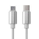 OTG-adapter USB-C hane till Micro USB hane med 18 cm kabel För att koppla samman enheter med USB-C och Micro USB-portar Dataöverföring 480 Mbps Vit 2