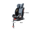Otočná dětská autosedačka 360 stupňů 0 až 36 kg ISOFIX opěrná noha pětibodové pásy sluneční stříška opěrka nohou boční ochrana šedočerná 3