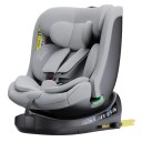 Otočná dětská autosedačka YAZOCO i-Size 360 stupňů 40 až 150 cm 0 až 36 kg ISOFIX a horní popruh pětibodové pásy nastavitelná opěrka šedá 1