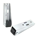 Otočná nábytková kolečka 40 mm s montážní deskou, montážní výška 45 mm, rozteč otvorů 32 mm, stříbrná, pro nábytek a boxy 3