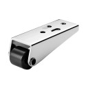 Otočná nábytková kolečka 40 mm s montážní deskou, montážní výška 45 mm, rozteč otvorů 32 mm, stříbrná, pro nábytek a boxy 4