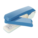 Otočná sešívačka ruční 360° otočný mechanismus 14 x 6 cm stolní sešívačka až 25 listů pro kancelář a domácnost 5