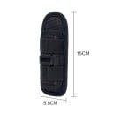 Otočné puzdro na svietidlo 15 x 5,5 cm 360° rotácia Univerzálny držiak na opasok Odolný materiál Outdoor Turistika Taktické použitie Bezpečné 6