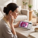 Otoscope digital com ecrã de 4,5 polegadas Câmera auricular 1080P Lente de 3,9 mm 6 LED Branco Para remoção de cera auricular Para crianças e adultos 7