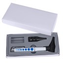 Otoscopio medico con torcia a batteria Strumento diagnostico per il controllo delle orecchie Otoscopio portatile 4 accessori Dispositivo medico per uso domestico e professionale 3