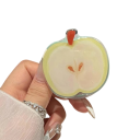 Otozó mágneses telefon tartó alma mintával iPhone 16 15 14 13 12 Szilárd mágnes 360° asztali állvány műanyag 3
