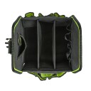 Otwarta torba na narzędzia 34 x 22 x 20 cm Wodoodporna z wzmocnionym dnem 23 kieszeni Regulowany pasek Organizator 4