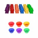 Oursins colorés pour compter 3