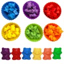 Oursins colorés pour compter 4