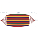 Outdoor Canvas Hammock 200 kg Capacity Portable Hanging Fabric Bed for Garden Camping Relaxation Balcony Terrace 4