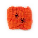 Outdoor Halloween Prop Stretchable Artificial Cobweb with Spiders Party Decoration Colourful Cobweb Haunted House Halloween Decoration 20 g 7