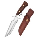 Outdoor zakmes 17 cm met schede M390 stalen lemmet Houten handvat Jachtmes Kamperen Wandelen Overleven In de wildernis 1