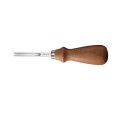Outil à main pour cuir A4 mm Outil de creusage avec poignée en bois longueur 15,5 cm Pour le guidage des coutures et des rainures fines lors 1