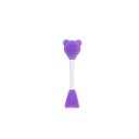 Outil multifonctionnel à double face pour le soin du visage Tête en silicone en forme d'ours pour le nettoyage du visage et spatule pour l'application de masque 15 x 3 cm 3