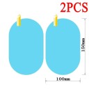 Oval Protective Film for Wing Mirrors 150×100 mm 2pcs Nano Layer Against Fog and Water For Cars SUVs Quick Application Waterproof Film 2