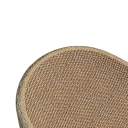 Oval Scratching Bed for Cats 41 x 31 x 10 cm Sisal Woven Material Durable Scratching Post with Bed Relaxation Lounge 3