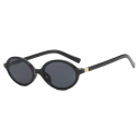 Ovale Kunststoffbrille mit Blaulichtfilter Stylische Brille für die Arbeit am Computer Getönte Gläser Augenschutz bei künstlichem Licht 3