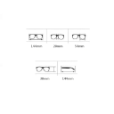 Ovale Kunststoffbrille mit Blaulichtfilter Stylische Brille für die Arbeit am Computer Getönte Gläser Augenschutz bei künstlichem Licht 2