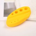 Ovaler Silikonständer für Pigmente 10,6 × 6,1 × 2,4 cm Halter für Tiegel und Werkzeuge für kosmetisches Make-up 11