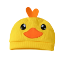 Overal infantil con mangas largas y gorro con motivo de patito Unisex conjunto de recién nacido O-cuello Poliéster Spandex Cierre de moda streetwear 3