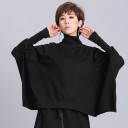 Oversized asymmetrisk rullekrave til kvinder 3