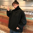 Oversized dametrøje med rullekrave 4