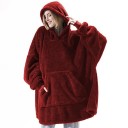 Oversized Hoodie Blanket with Sleeves P4003 5