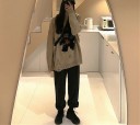 Oversized sweater med bjørn til kvinder 2