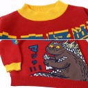 Oversized sweater med print til kvinder G238 4