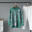 Oversized sweater med print til kvinder 6