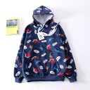 Oversized sweatshirt med dinosaurer til kvinder 6
