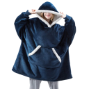 Oversized sweatshirttæppe med ærmer 5