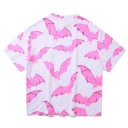 Oversized T-shirt med flagermusprint til kvinder 2
