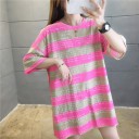 Oversized T-shirt med mønster til kvinder 22