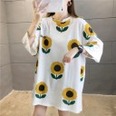 Oversized T-shirt med mønster til kvinder 10