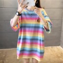 Oversized T-shirt med mønster til kvinder 4