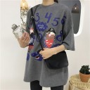 Oversized T-shirt met print voor dames 6