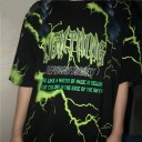 Oversized t-shirt til kvinder med lynnedslag 2