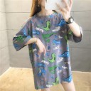 Oversized T-shirt voor dames met patroon 15