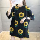 Oversized T-shirt voor dames met patroon 16